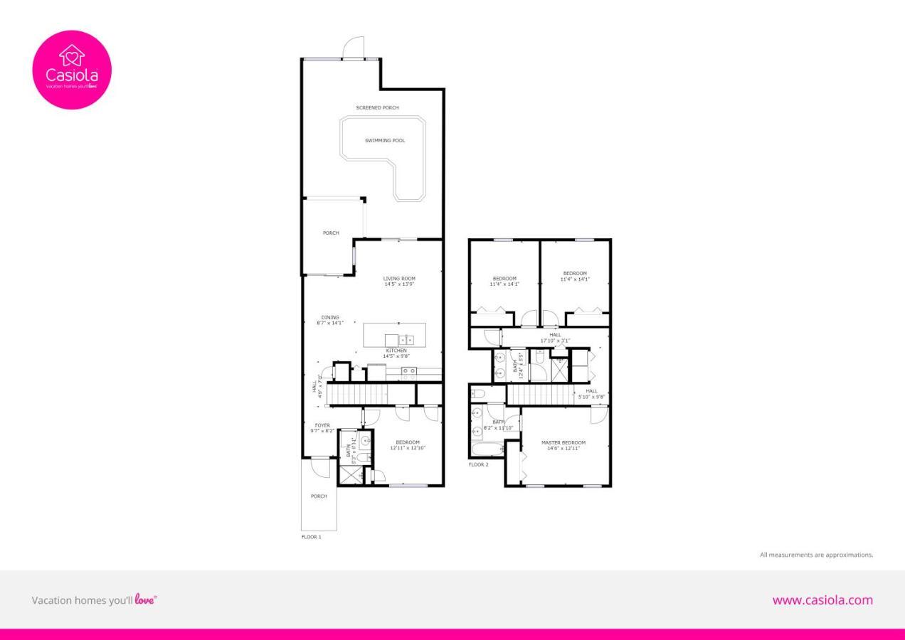 Modern Townhome Wprivate Pool Free Water Park Kissimmee Luaran gambar